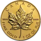 Investiční zlatá mince 1oz Maple Leaf  smíšené roky 