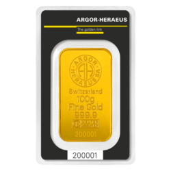 Argor-Heraeus zlatý slitek  100g 