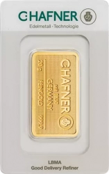  C.Hafner 20 g zlatý slitek 