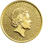 Investiční zlatá mince  1 oz Britannia Elizabeth II  2023