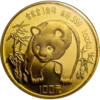 Investiční zlatá mince 1 oz China Panda 1986 V  Capsuli