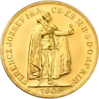 Investiční zlatá mince 100 Corona Franz-Joseph I Hungary 