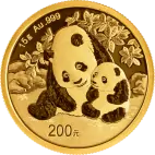 Investiční zlatá mince 15g China Panda 2024 