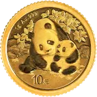 Investiční zlatá mince 1g China Panda 2024