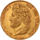 Investiční zlatá mince 20 Francouzských franků Louis Philippe  1830-1848