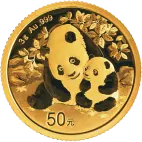 Investiční zlatá mince 3g China Panda  2024
