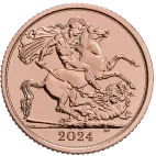 Investiční zlatá mince Half Sovereign Charles III 2024