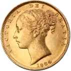 Investiční zlatá  mince královny Viktorie Young Head Shield (1871-1887)