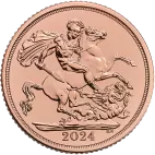 Investiční zlatá mince Sovereign Charles III  2024