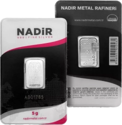 Nadir Metal Rafineri 5 g Stříbrný slitek 