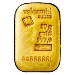 Valcambi zlatý slitek  50g