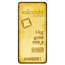 Valcambi  zlatý slitek 1000 g