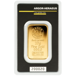 Argor- Herareus  zlatý slitek 20 g