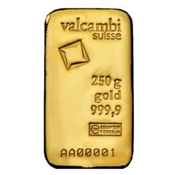 Valcambi zlatý slitek  250 g