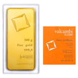  Valcambi zlatý slitek  500 g